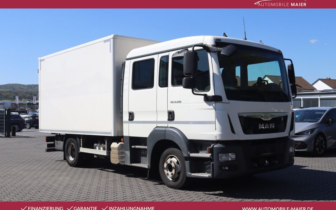 MAN TGL 8.220 FG Koffer 7 Sitzer Regal Druckluft