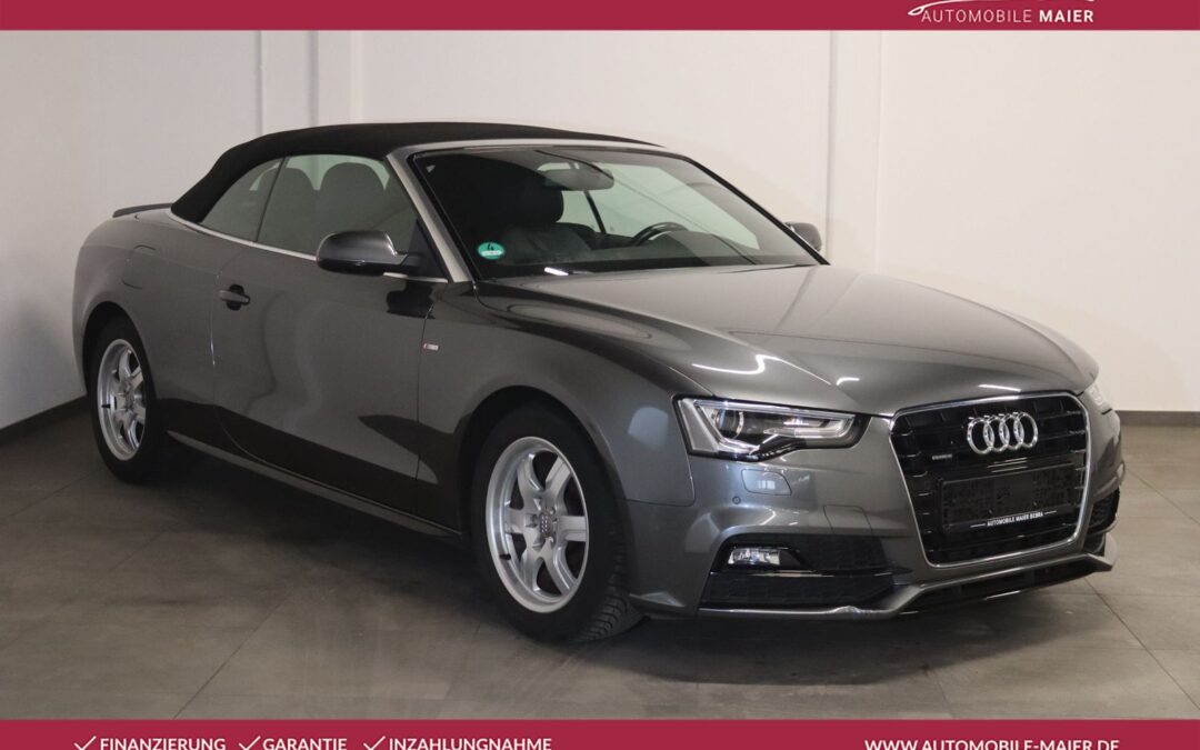 Audi A5 Cabrio 2.0 TDI qu. S line-Xenon-Navi-SHZ-DSP-