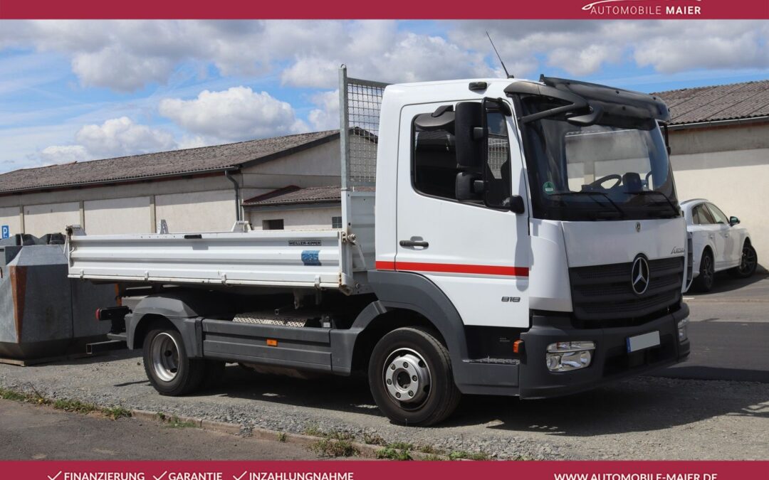 Mercedes-Benz Atego 818 4×2 Meilerkipper-3 Sitzer-Klima-AHK-